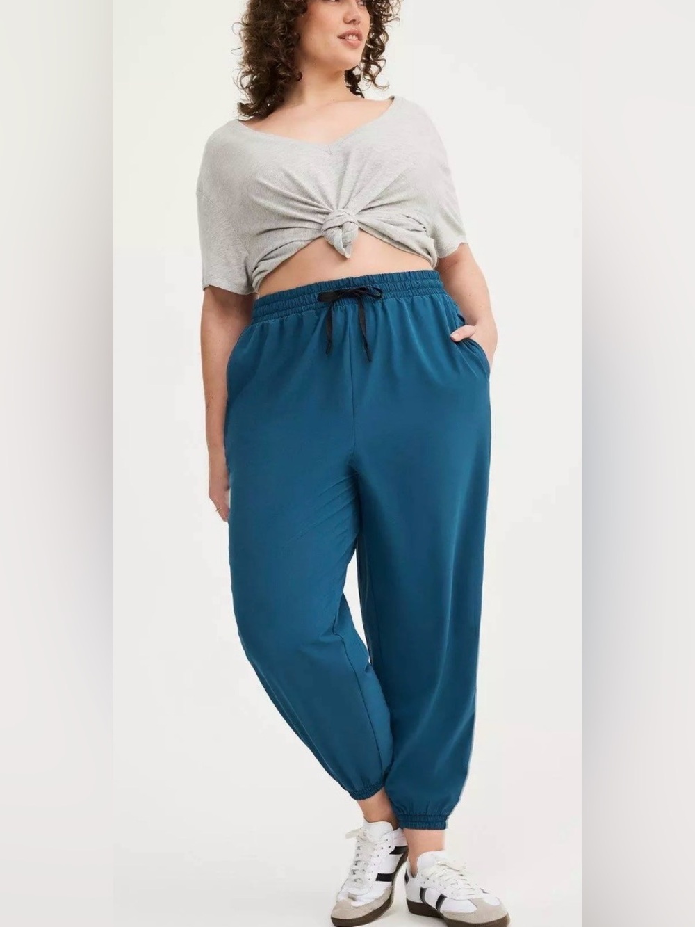 torrid Teal Drawstring Jogger Pants
